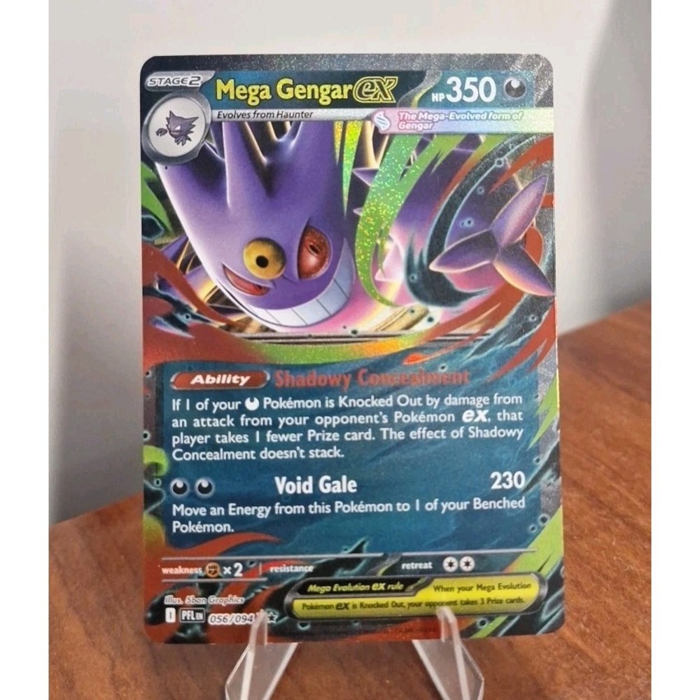 Pokemon Phantasmal Flames Mega Gengar Ex Double Rare 056/094